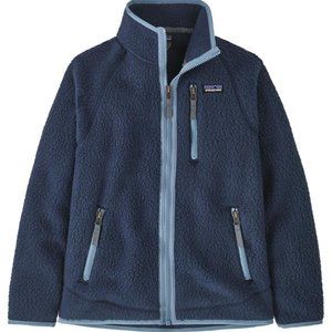Patagonia Kids' Retro Pile Fleece Jacket, Navy, XS 5-6